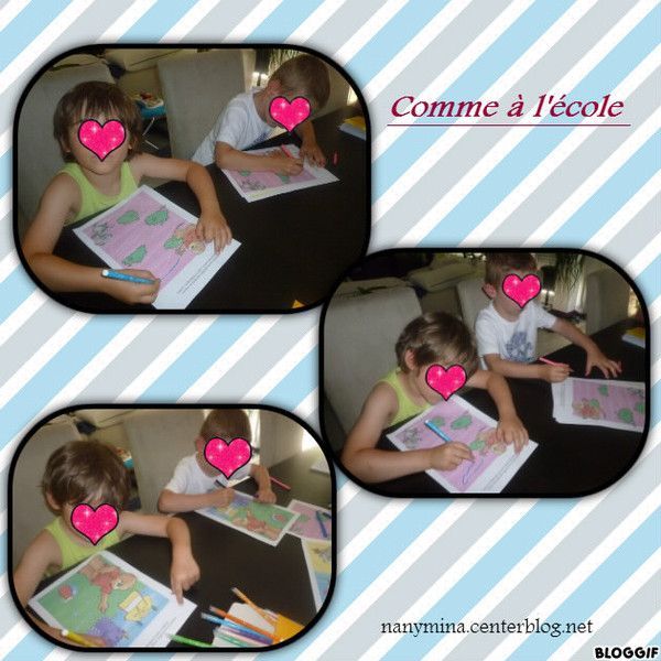 Comme à l'école: Graphisme